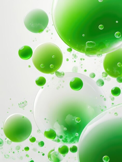 Muchas burbujas verdes resumen antecedentes