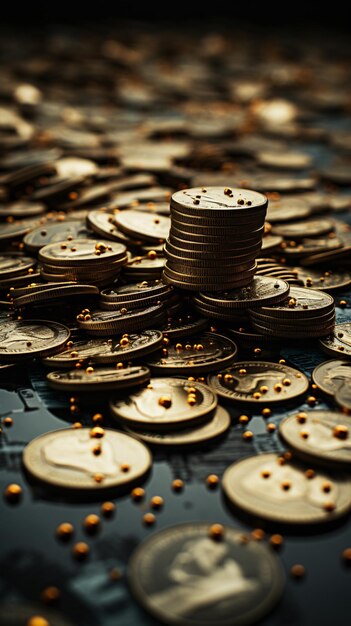 Muchas monedas.