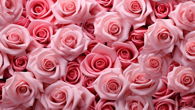 muchas rosas rosas