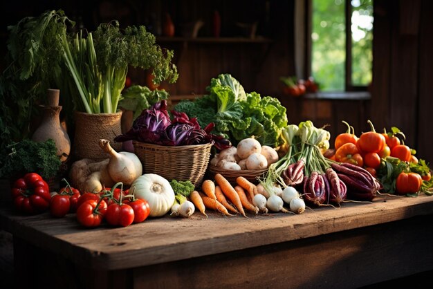 muchas verduras