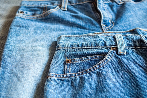 Muchos antecedentes de mezclilla blue jeans