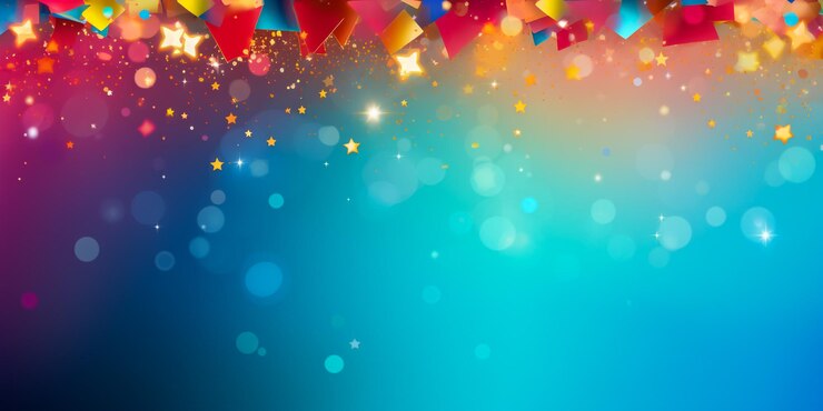 Muchos caen coloridos pequeños confeti y cinta en el fondo transparente de la fiesta Vector MulticolorP