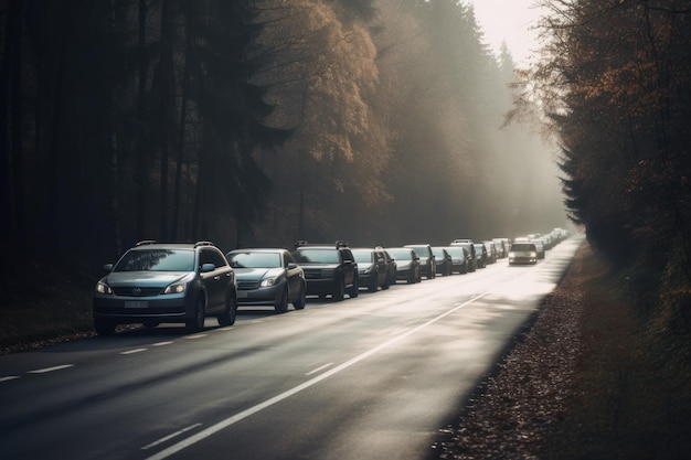 Muchos coches en la carretera IA generativa