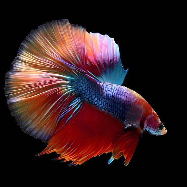 Muchos de los colores comunes de los bettas incluyen rojo brillante, azul real, naranja y dorado.