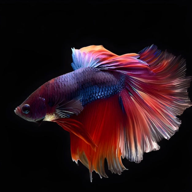 Muchos de los colores comunes de los bettas incluyen rojo brillante, azul real, naranja y dorado.