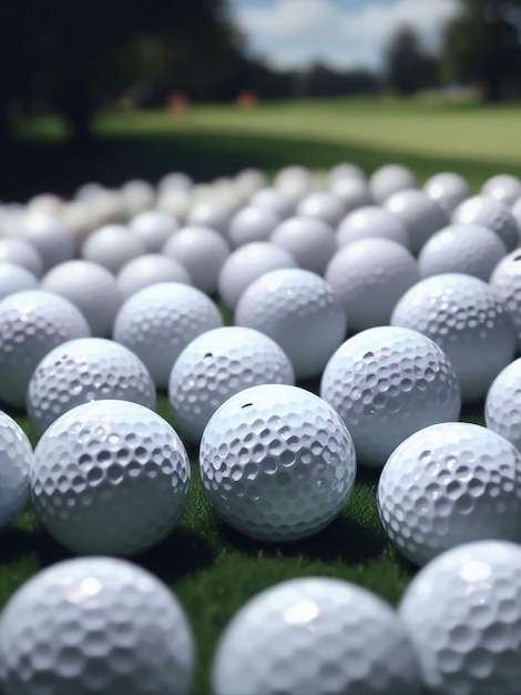 Foto muchos están fuera en la pelota de golf