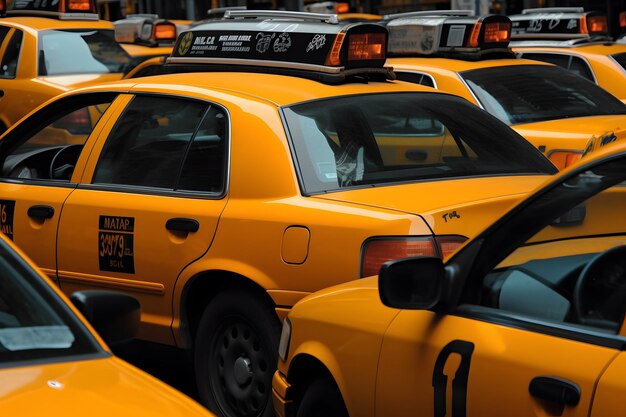 Muchos taxis de Nueva York