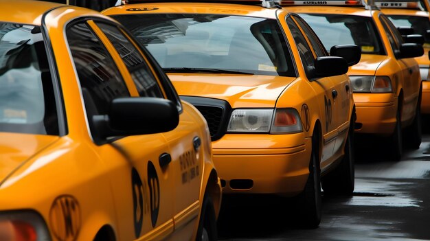 Muchos taxis de Nueva York