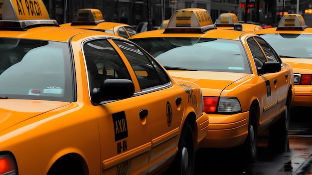 Muchos taxis de Nueva York