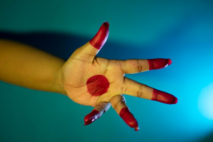 Foto mudras ou gestos de dança bharatanatyam.