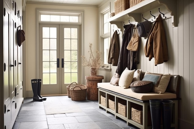 Mudroom interior Generar Ai