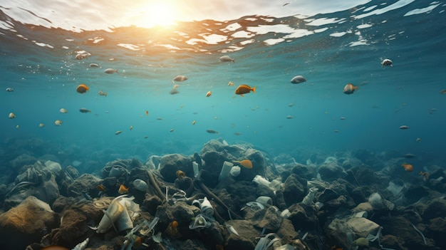 Foto müll im meer