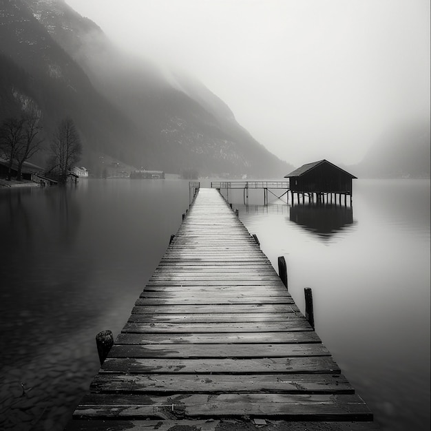 Muelle en el lago