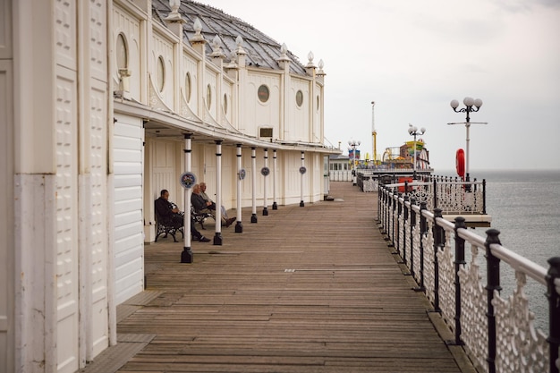 Foto el muelle en el muelle de brighton