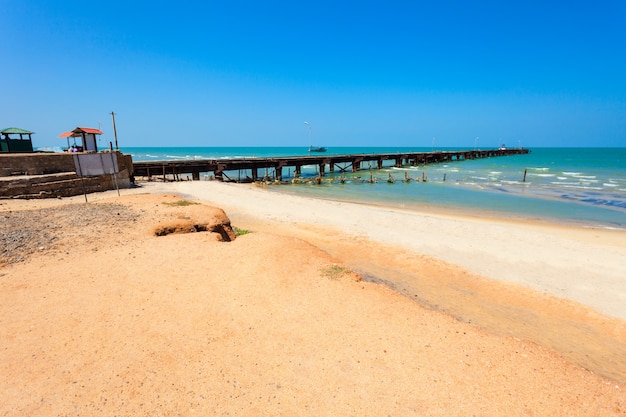 Foto muelle de talaimannar, sri lanka