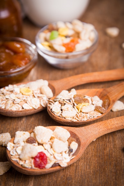 Muesli con confitura