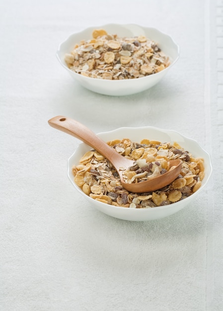 Muesli em taças