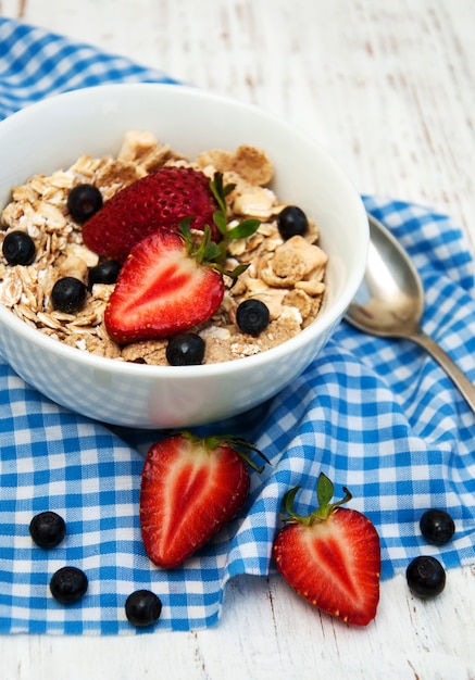 Muesli con fresas