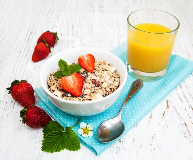 Muesli con fresas