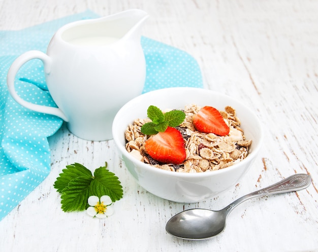 Muesli con fresas