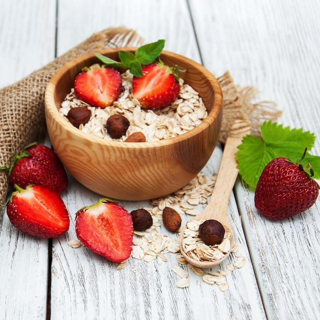 Muesli con fresas