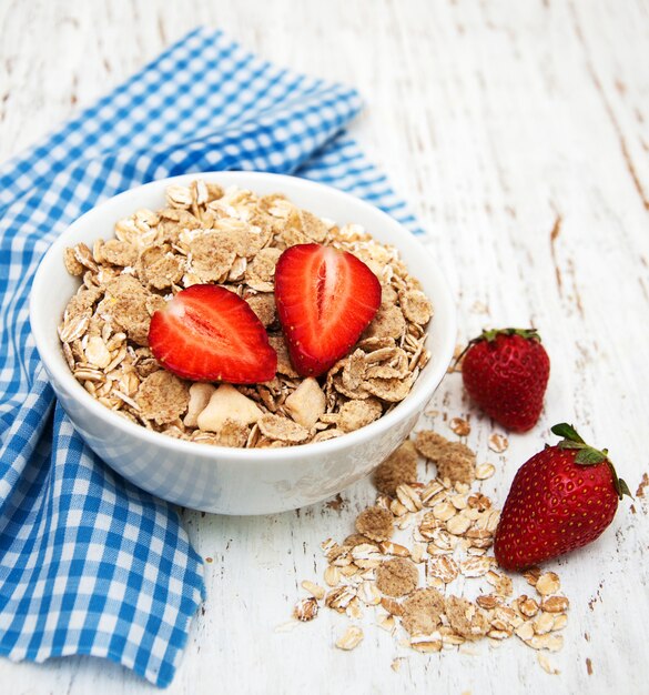 Muesli con fresas