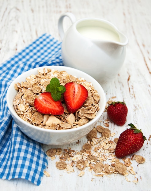 Muesli con fresas