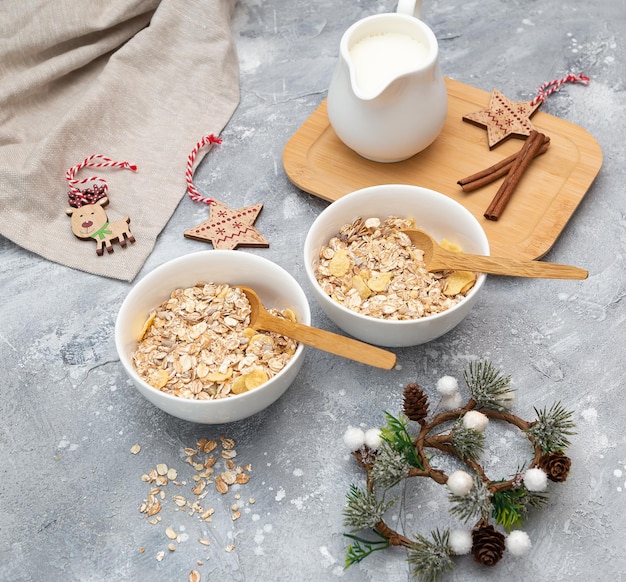 muesli con leche y frutos secos