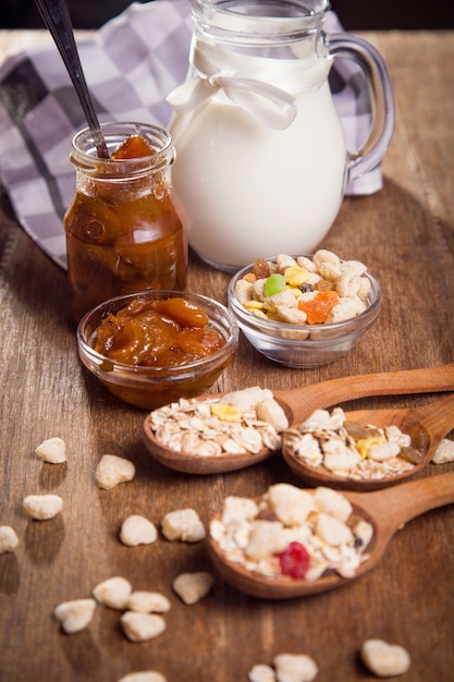 Müsli mit Confiture