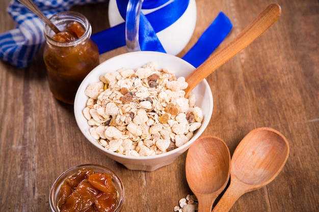 Müsli mit Confiture