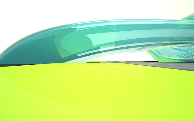 Se muestra un automóvil verde con una capota verde.