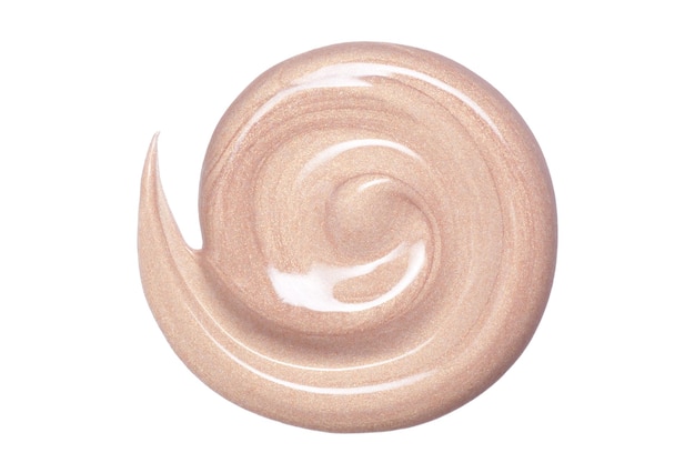 Muestra de base para rostro Frotis de muestras de maquillaje Crema tonal