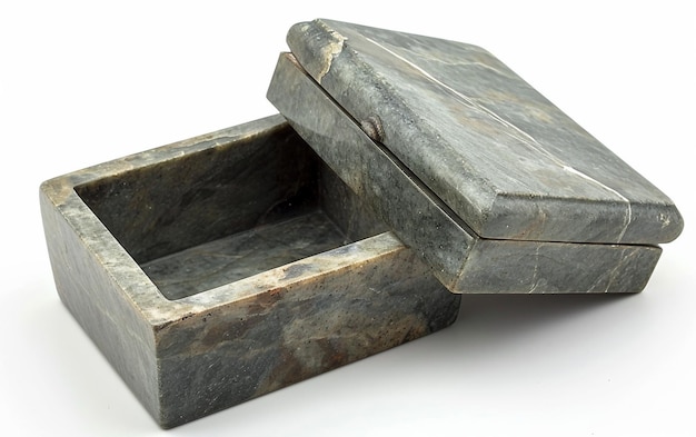 Foto muestra de la caja de joyas de piedra de jabón
