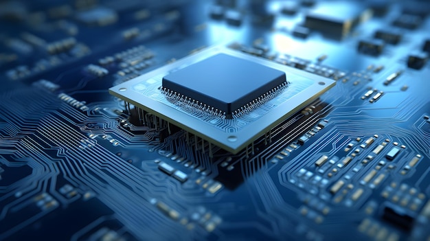 Se muestra un chip de computadora con la palabra cpu.