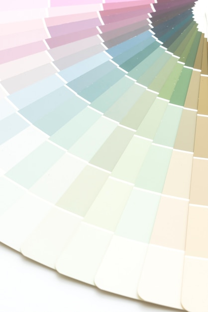 Foto muestra colores catálogo pantone