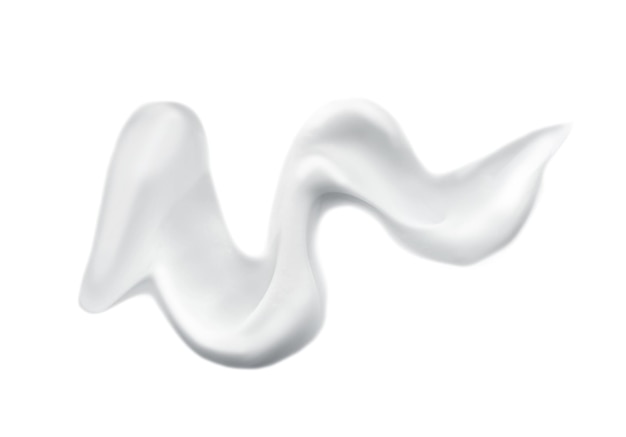 Muestra de crema corporal sobre fondo blanco.