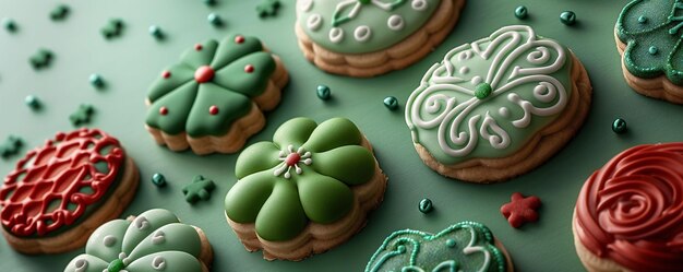 Muestra de las galletas de San Patricio