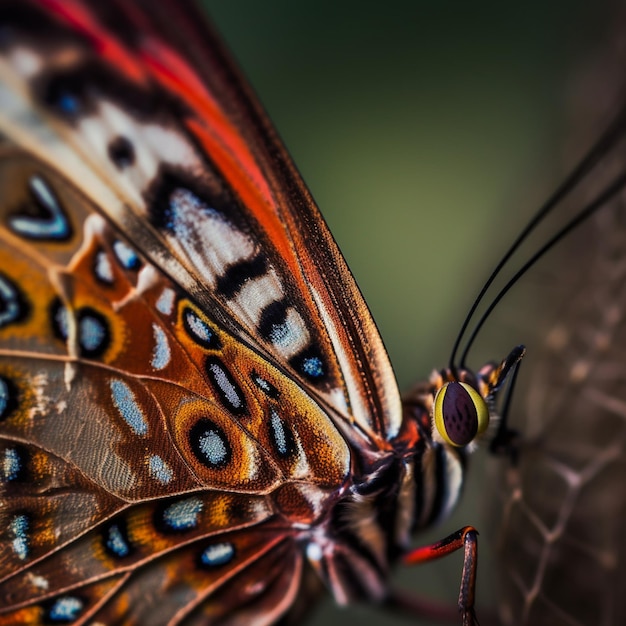 Se muestra una mariposa con la palabra mariposa en ella.