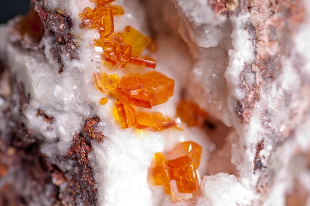 Muestra mineral de wulfenita