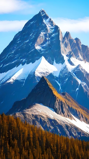 se muestra una montaña con una montaña al fondo.