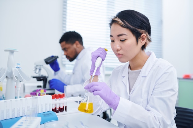 Muestra de prueba de técnico de laboratorio