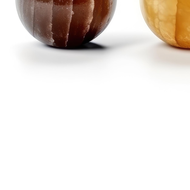 Foto se muestran dos manzanas en una superficie blanca.