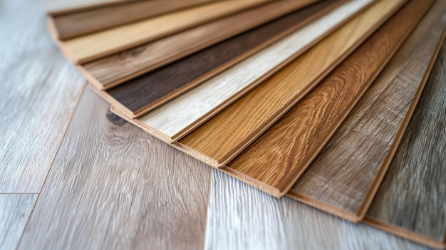 Muestras de pisos laminados de madera o vinilo