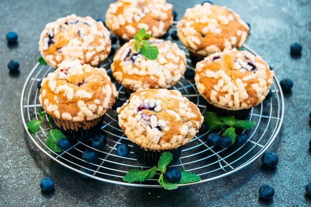 Muffin de arándanos