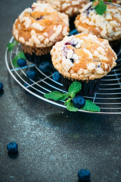 Muffin de arándanos