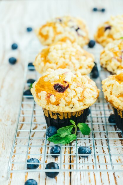 Muffin de arándanos