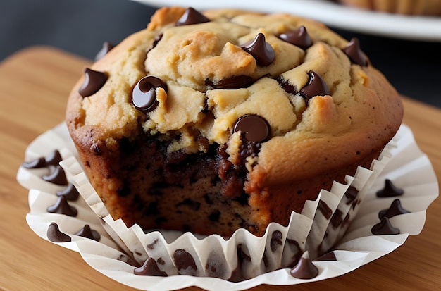 muffin de chocolate