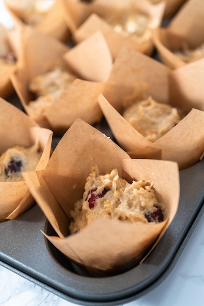 muffin de cranberry