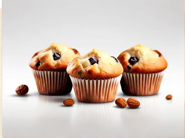 Foto muffin con frutos secos