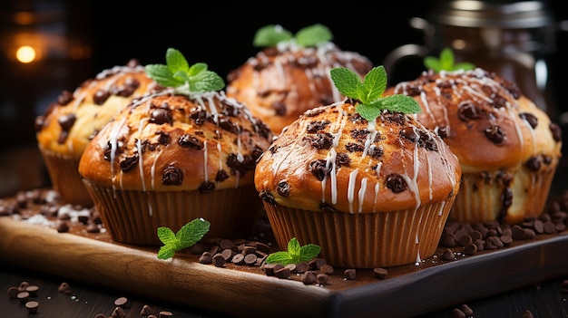 Muffins Caseiros com Chocolate